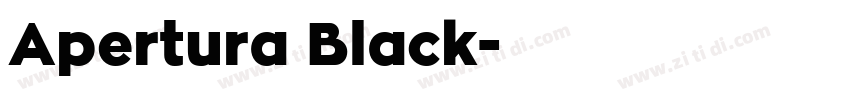 Apertura Black字体转换